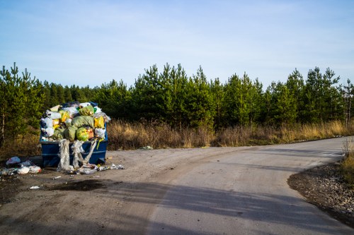 Professional builders disposing of construction debris in Epping